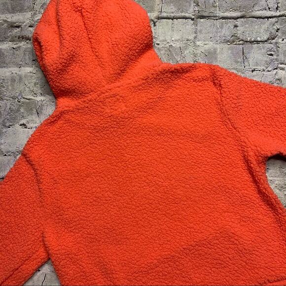 Hooded Sherpa Sweatshirt with Kangaroo Pocket - Picture 6 of 7